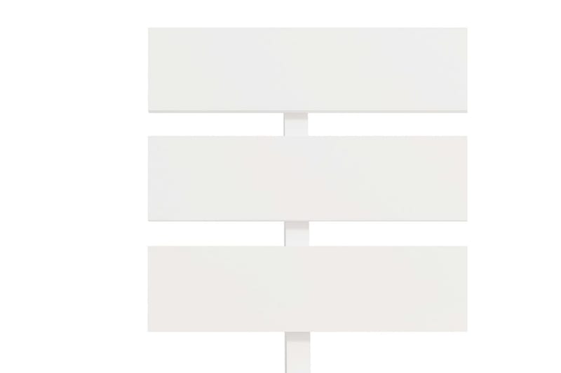 Sengestel Massivt Fyrretræ 100 X 200 Cm Hvid - Hvid - Møbler - Senge - Sengeramme & sengestel