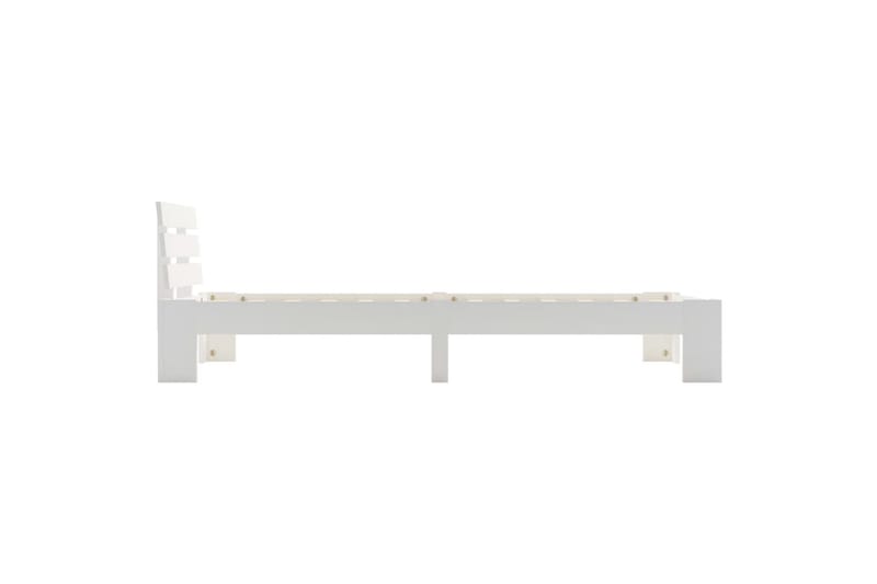 Sengestel Massivt Fyrretræ 100 X 200 Cm Hvid - Hvid - Møbler - Senge - Sengeramme & sengestel