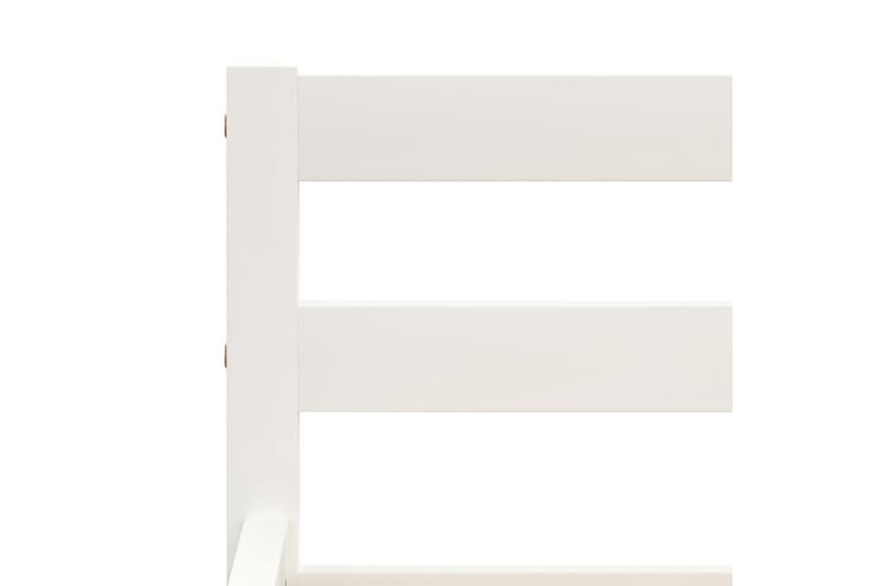 sengestel massivt fyrretræ 160 x 200 cm hvid - Sengeramme & sengestel