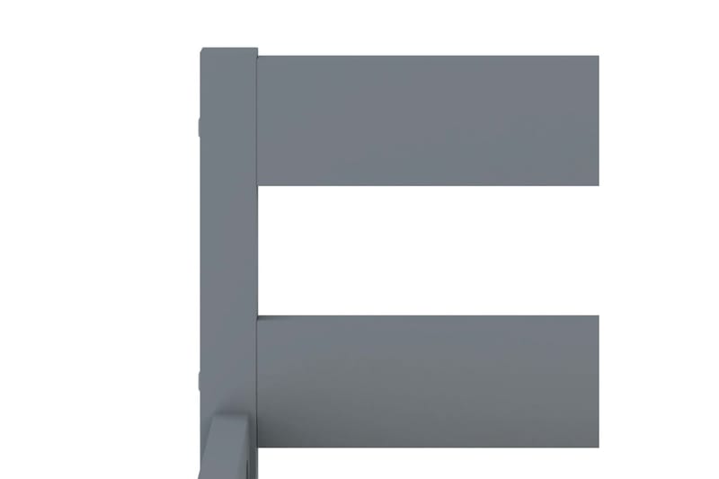 sengestel massivt fyrretræ 180 x 200 cm grå - Møbler - Senge - Sengeramme & sengestel