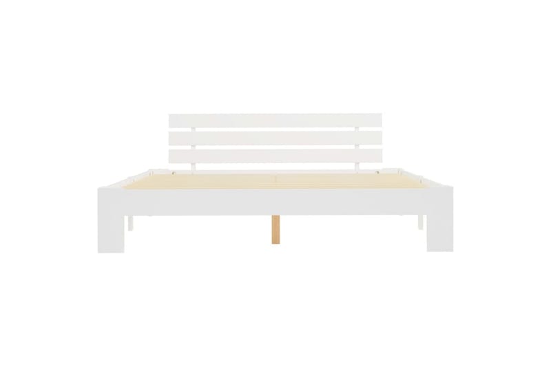 Sengestel Massivt Fyrretræ 180 X 200 Cm Hvid - Hvid - Møbler - Senge - Sengeramme & sengestel