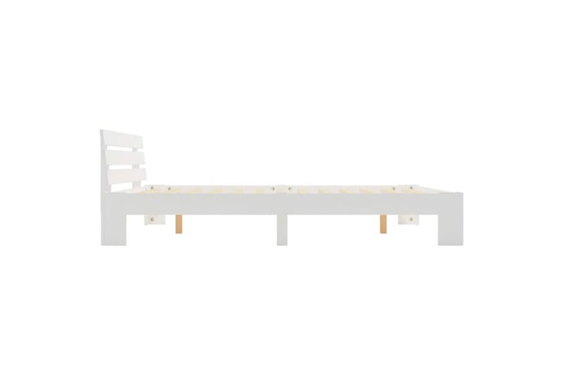 Sengestel Massivt Fyrretræ 180 X 200 Cm Hvid - Hvid - Møbler - Senge - Sengeramme & sengestel