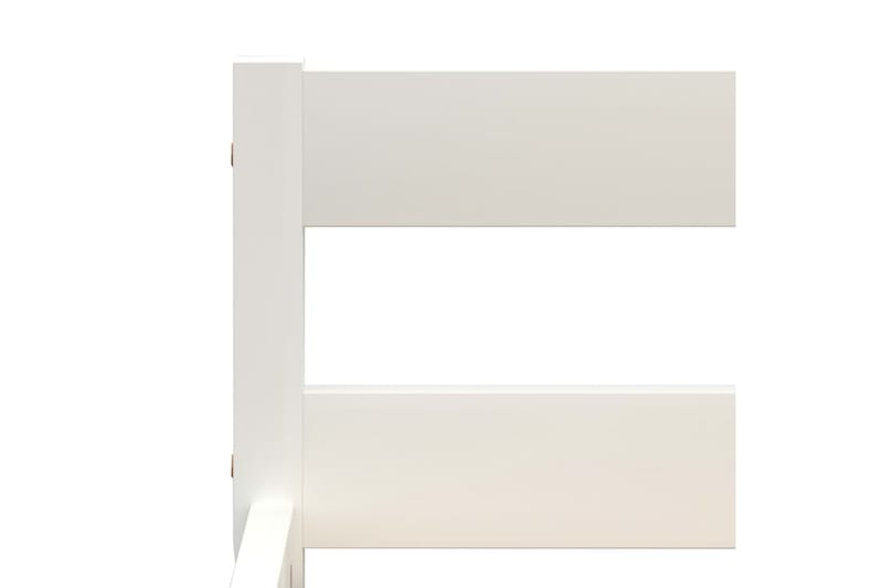 sengestel massivt fyrretræ 90 x 200 cm hvid - Møbler - Senge - Sengeramme & sengestel