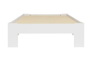 Sengestel Massivt Fyrretræ 90x200 cm Hvid - Hvid - Møbler - Senge - Sengeramme & sengestel
