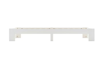 Sengestel Massivt Fyrretræ 90x200 cm Hvid - Hvid - Møbler - Senge - Sengeramme & sengestel