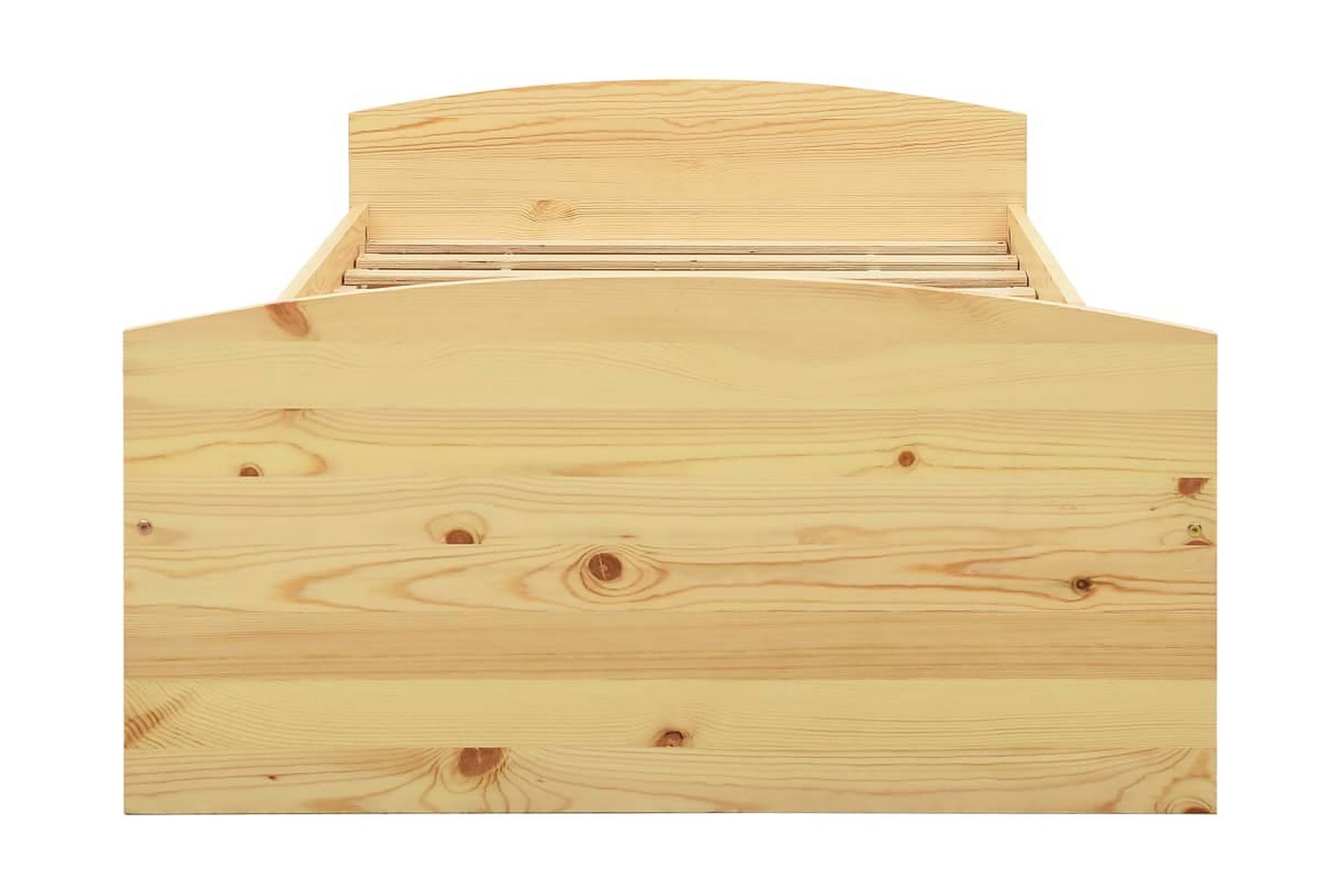 Sengestel med 2 skuffer 90x200 cm massivt fyrretræ - Brun - Møbler - Senge - Sengeramme & sengestel