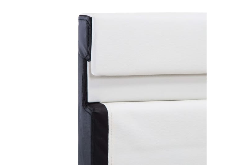 Sengestel med LED 140 x 200 cm kunstlæder hvid - Hvid - Møbler - Senge - Sengeramme & sengestel