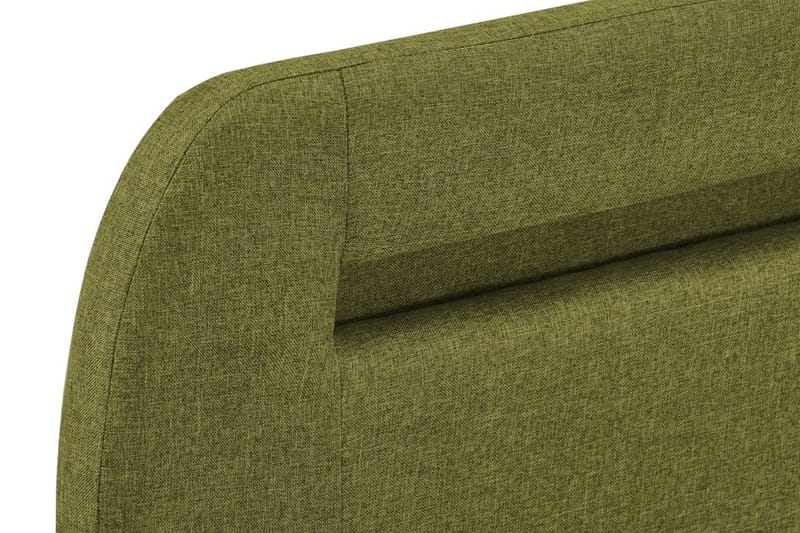 Sengestel Med Led 140 X 200 Cm Stof Grøn - Grøn - Møbler - Senge - Sengeramme & sengestel
