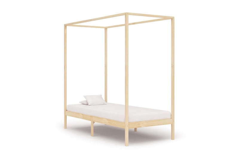 Sengestel Til Himmelseng 100x200 cm Massivt Fyrretræ - Møbler - Senge - Sengeramme & sengestel