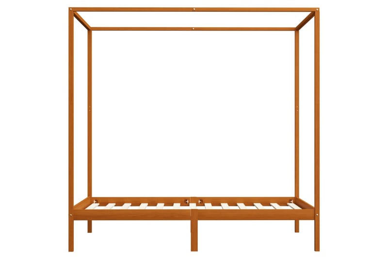 Sengestel Til Himmelseng 120X200 cm Fyrretræ Gyldenbrun - Møbler - Senge - Sengeramme & sengestel