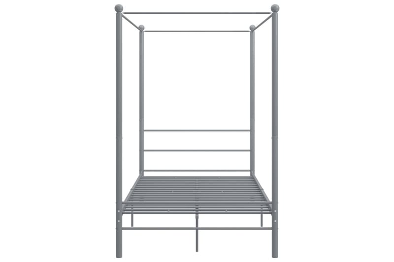 sengestel til himmelseng 140x200 cm metal grå - Grå - Møbler - Senge - Sengeramme & sengestel