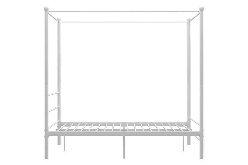 sengestel til himmelseng 140x200 cm metal hvid - Hvid - Møbler - Senge - Sengeramme & sengestel
