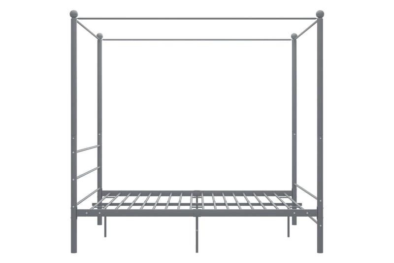 sengestel til himmelseng 160x200 cm metal grå - Grå - Møbler - Senge - Sengeramme & sengestel