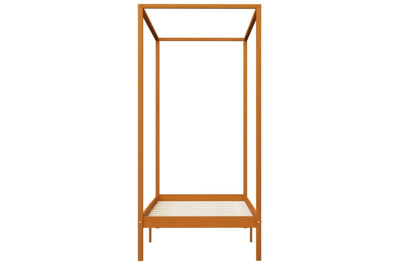 Sengestel Til Himmelseng 90x200 cm Fyrretræ Gyldenbrun - Møbler - Senge - Sengeramme & sengestel
