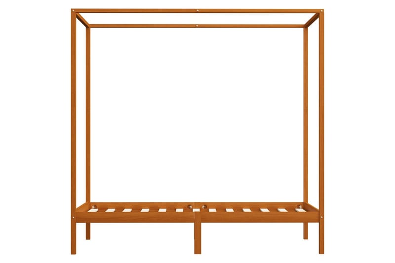 Sengestel Til Himmelseng 90x200 cm Fyrretræ Gyldenbrun - Møbler - Senge - Sengeramme & sengestel