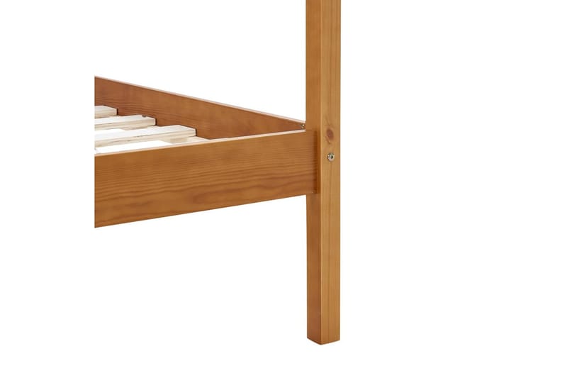 Sengestel Til Himmelseng 90x200 cm Fyrretræ Gyldenbrun - Møbler - Senge - Sengeramme & sengestel