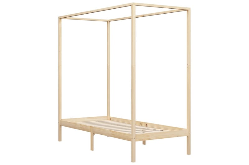 Sengestel Til Himmelseng 90x200 cm Massivt Fyrretræ - Møbler - Senge - Sengeramme & sengestel