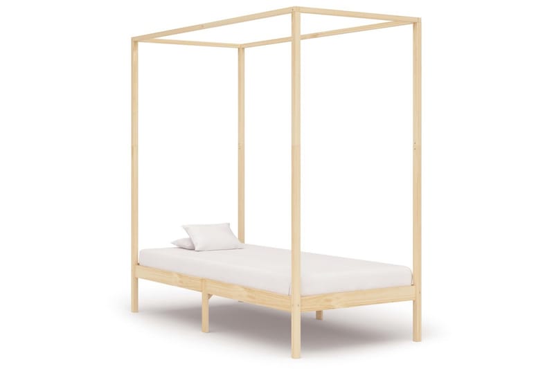 Sengestel Til Himmelseng 90x200 cm Massivt Fyrretræ - Møbler - Senge - Sengeramme & sengestel