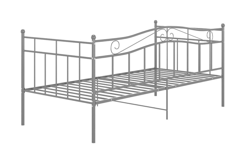 sengestel til sovesofa 90x200 cm metal grå - Grå - Møbler - Senge - Sengeramme & sengestel