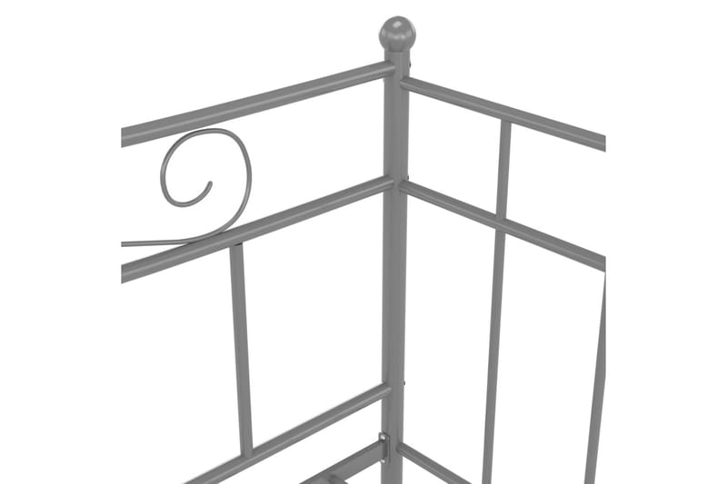 sengestel til sovesofa 90x200 cm metal grå - Grå - Møbler - Senge - Sengeramme & sengestel