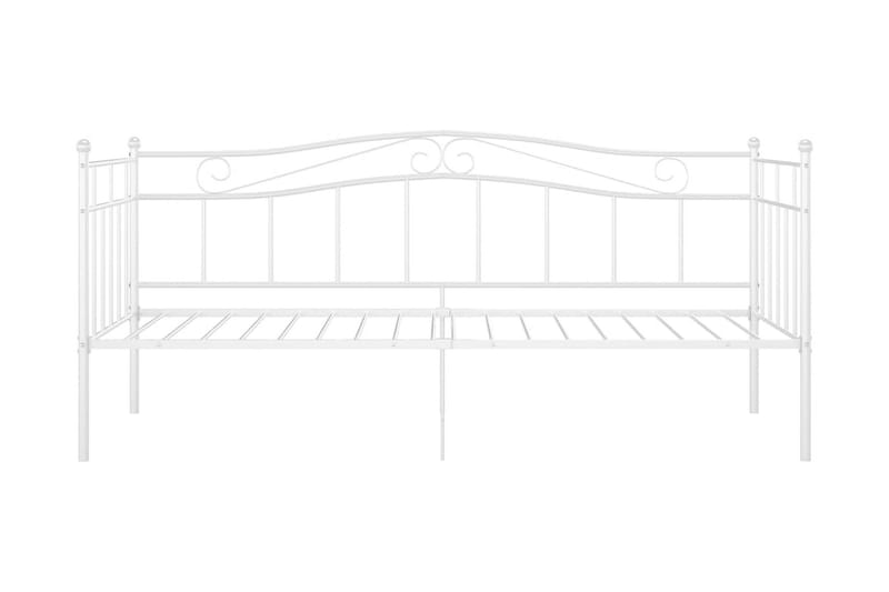 sengestel til sovesofa 90x200 cm metal hvid - Hvid - Møbler - Senge - Sengeramme & sengestel