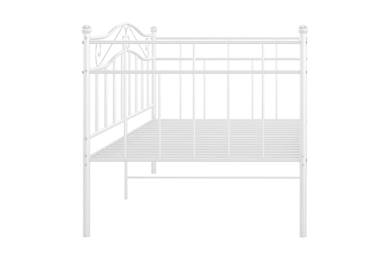 sengestel til sovesofa 90x200 cm metal hvid - Hvid - Møbler - Senge - Sengeramme & sengestel