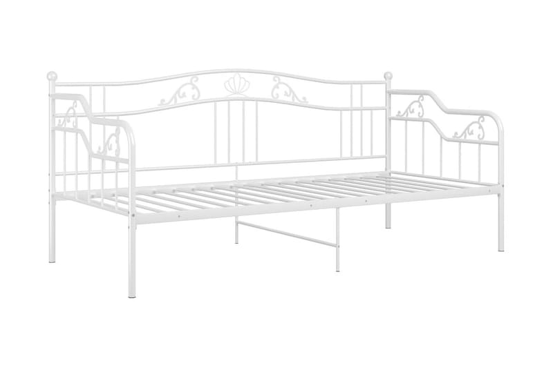 sengestel til sovesofa 90x200 cm metal hvid - Hvid - Møbler - Senge - Sengeramme & sengestel