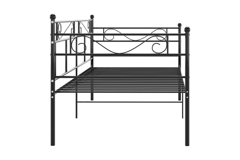 sengestel til sovesofa 90x200 cm metal sort - Sort - Møbler - Senge - Sengeramme & sengestel