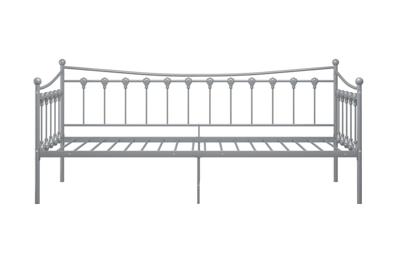 sengestel til udtræksseng 90x200 cm metal grå - Grå - Møbler - Senge - Sengeramme & sengestel