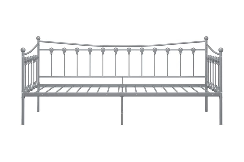 sengestel til udtræksseng 90x200 cm metal grå - Grå - Sengeramme & sengestel