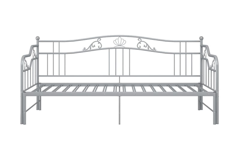 sengestel til udtræksseng 90x200 cm metal grå - Grå - Sengeramme & sengestel