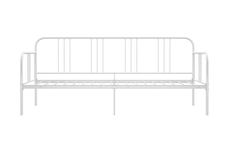 Sengestel til udtræksseng 90x200 cm metal hvid - Hvid - Møbler - Senge - Sengeramme & sengestel