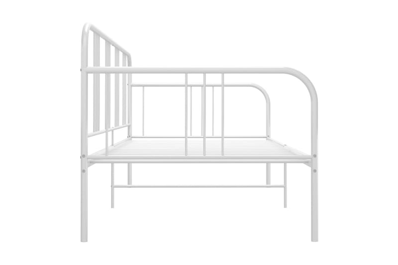 Sengestel til udtræksseng 90x200 cm metal hvid - Hvid - Møbler - Senge - Sengeramme & sengestel
