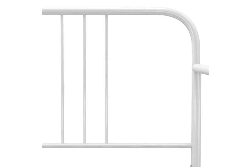 Sengestel til udtræksseng 90x200 cm metal hvid - Hvid - Møbler - Senge - Sengeramme & sengestel