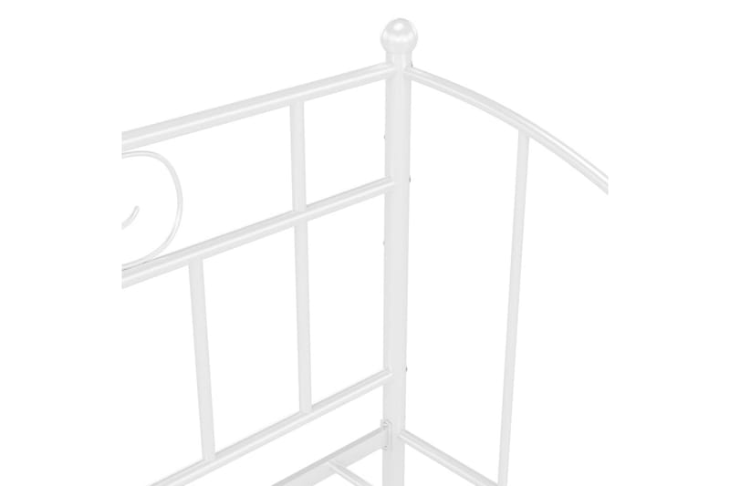 sengestel til udtræksseng 90x200 cm metal hvid - Hvid - Møbler - Senge - Sengeramme & sengestel