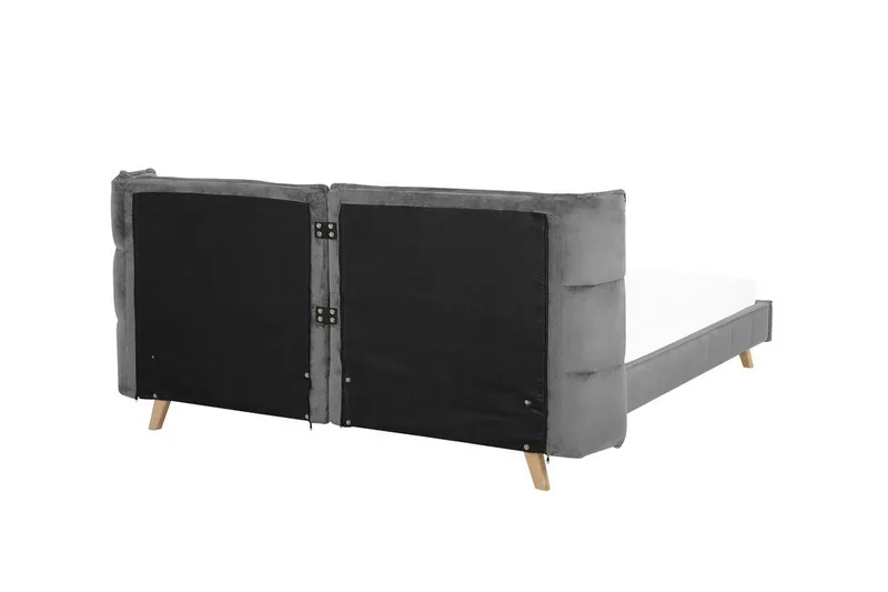 Senlis Dobbelt seng 180 | 200 cm - Grå - Møbler - Senge - Sengeramme & sengestel