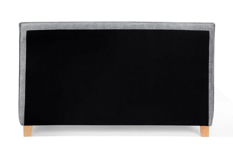 Sennez Sengepakke – Dobbeltseng 160x200 cm i Stof med Sengegavl + Topmadras - Grå - Møbler - Senge - Sengeramme & sengestel