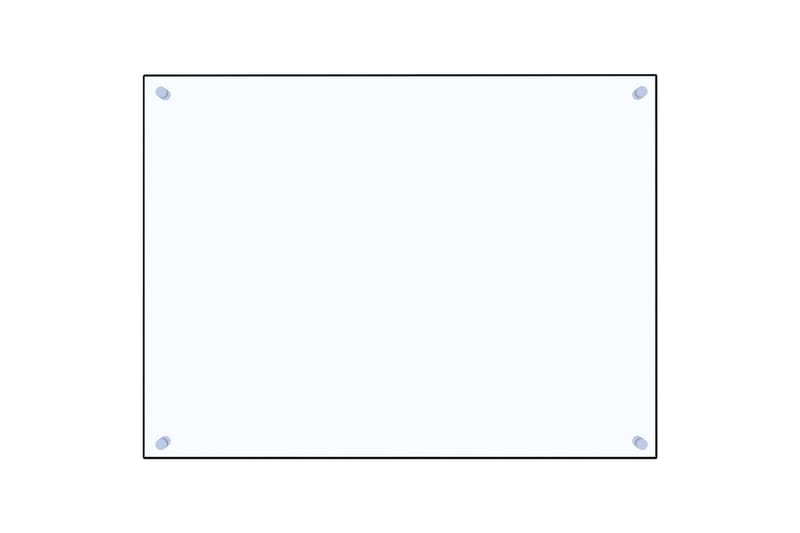 Stænkplade Til Køkkenet 80 X 60 Cm Hærdet Glas Transparent - gennemsigtig - Sengeramme & sengestel