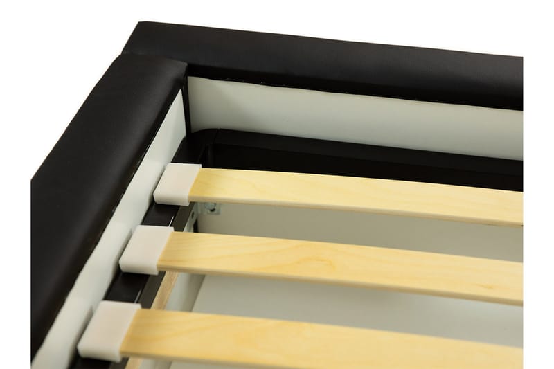 Stavanger Seng med opbevaring 160x200 - Sort - Møbler - Senge - Sengeramme & sengestel