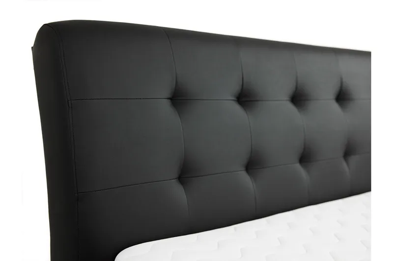 Stavanger Seng med opbevaring 160x200 - Sort - Møbler - Senge - Sengeramme & sengestel