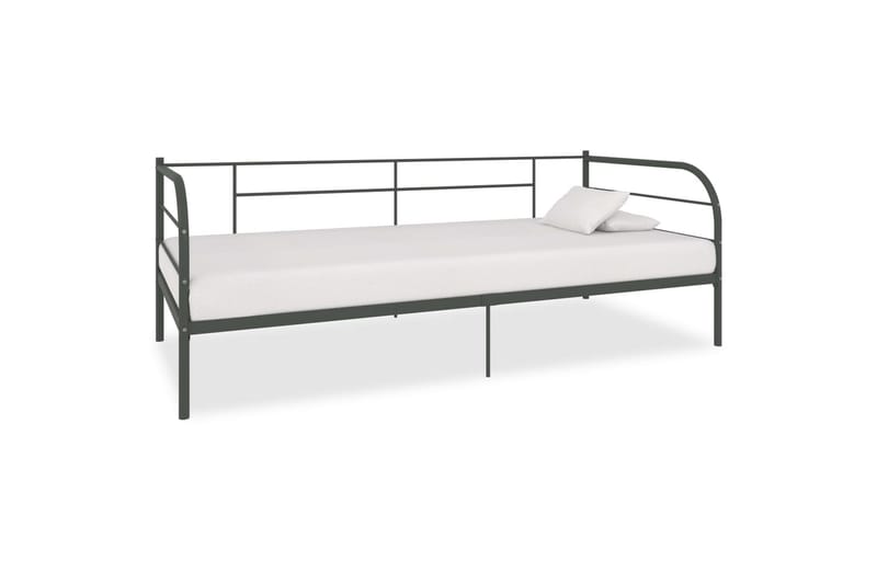 Stel Til Daybed 90X200 cm Metal Grå - Møbler - Senge - Sengeramme & sengestel