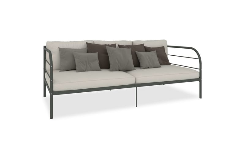 Stel Til Daybed 90X200 cm Metal Grå - Møbler - Senge - Sengeramme & sengestel