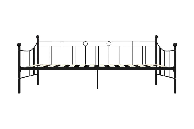 Stel Til Daybed 90X200 cm Metal Sort - Møbler - Senge - Sengeramme & sengestel