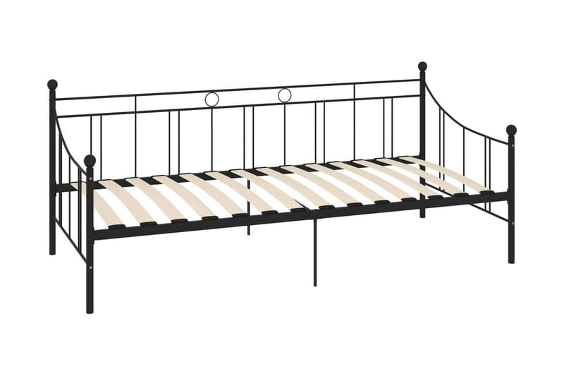 Stel Til Daybed 90X200 cm Metal Sort - Møbler - Senge - Sengeramme & sengestel