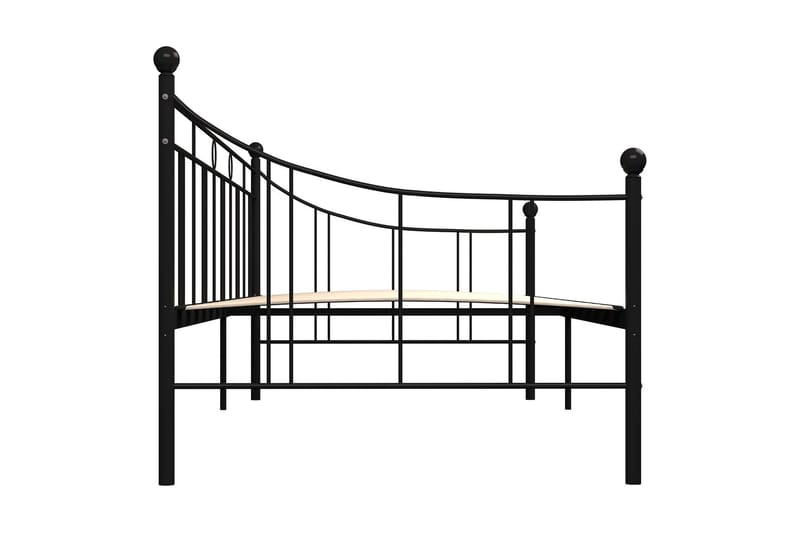 Stel Til Daybed 90X200 cm Metal Sort - Møbler - Senge - Sengeramme & sengestel