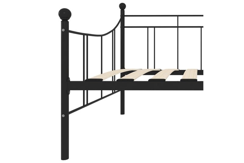 Stel Til Daybed 90X200 cm Metal Sort - Møbler - Senge - Sengeramme & sengestel