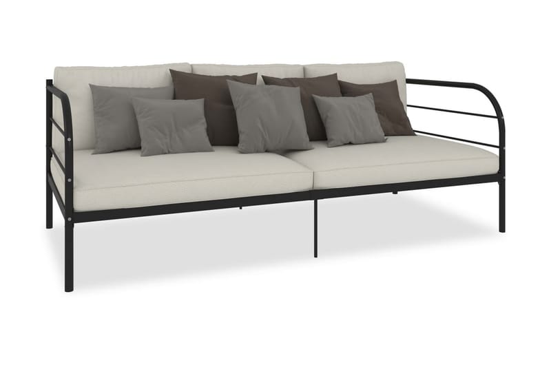 Stel Til Daybed 90X200 cm Metal Sort - Møbler - Senge - Sengeramme & sengestel