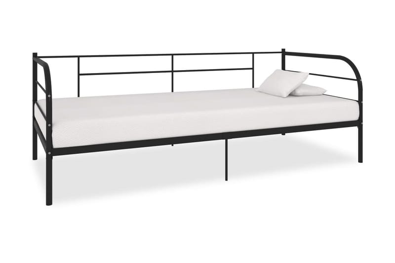 Stel Til Daybed 90X200 cm Metal Sort - Møbler - Senge - Sengeramme & sengestel