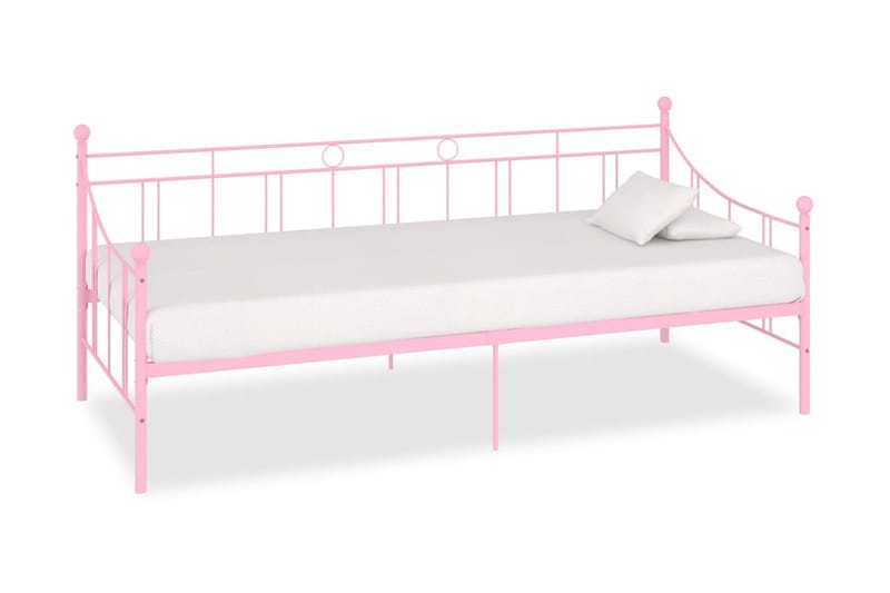 Stel Til Daybed 90X200 cm Metal Pink - Sengeramme & sengestel