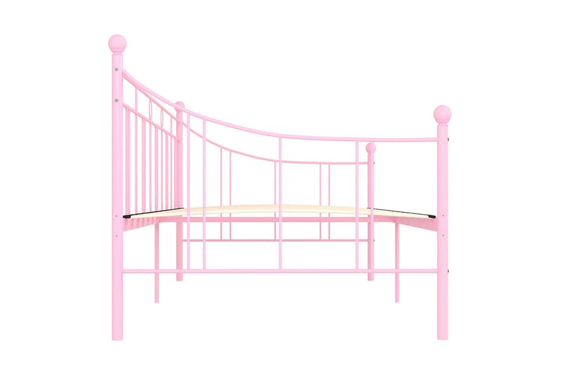 Stel Til Daybed 90X200 cm Metal Pink - Møbler - Senge - Sengeramme & sengestel